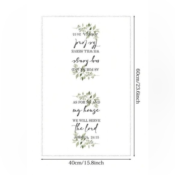 Christian Hand Towel, Bible Verse Joshua 24:15 - Picture 3 of 4